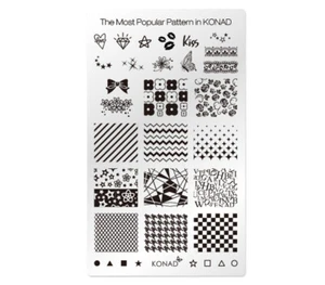 SQUARE IMAGE PLATE - THE MOST POPULAR PATTERN IN KONAD - Picture 1 of 12