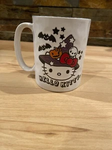 Sanrio Hello Kitty Halloween Ceramic Mug Cup 17 Oz Witch Pumpkin Bats Skull - Bild 1 von 3