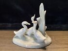 Nao By Lladro Spain Porcelain 3 Geese In Pond 5" Figurine Glazed