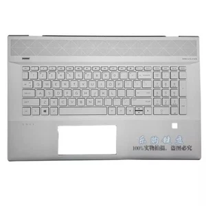 Reposamanos L57592-001 para teclado HP ENVY 17-CE TPN-W145 plateado retroiluminado EE. UU. - Imagen 1 de 4