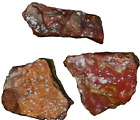 3 Fully Natural Rocks Geology Fossils Minerals Specimen Jasper Lot Of 3 #Rocks