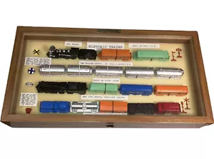Vintage Midgetoy Railroad Factory Display  Santa Fe  Amtrak NYC PRR  Made in USA - Picture 1 of 11