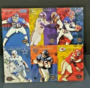 1993-94 Skybox Premium 6 Card NFL Football Uncut Sheet Jim Kelly Michael Irvin - Picture 1 of 2
