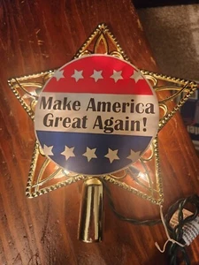 MAGA Make America Great Again Árbol de Navidad Topper Adorno Adornos Trump - Imagen 1 de 2