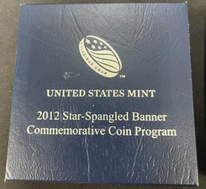 2012 Proof Star Spangled Banner Silver Commemorative Dollar $1 in OGP with COA - Picture 1 of 7