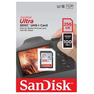 SanDisk Ultra 256GB SD SDXC Class 10 UHS-I SDHC Karta pamięci Prędkość 100MB/s -UK - Zdjęcie 1 z 12