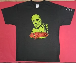 Abominable Dr Phibes NEW Black Size Large RARE 2008 Production Sample Horror - Picture 1 of 5