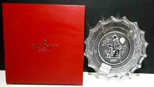 New*VINTAGE* Waterford Crystal CHRISTMAS WONDERS Plate 2nd Ed 2007 Jolly Snowman - Picture 1 of 5