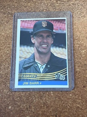 1984 Donruss Baseball # 79 Jim Barr - Image 1 of 2