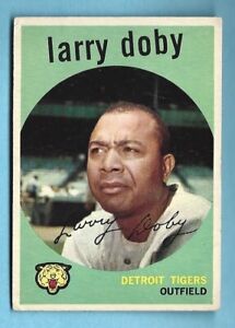 1959 Topps Baseball Card # 455 Larry Doby - Vg-Ex