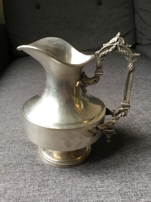 Rare ancien pot à lait anglais métal argenté  - Photo 1/4