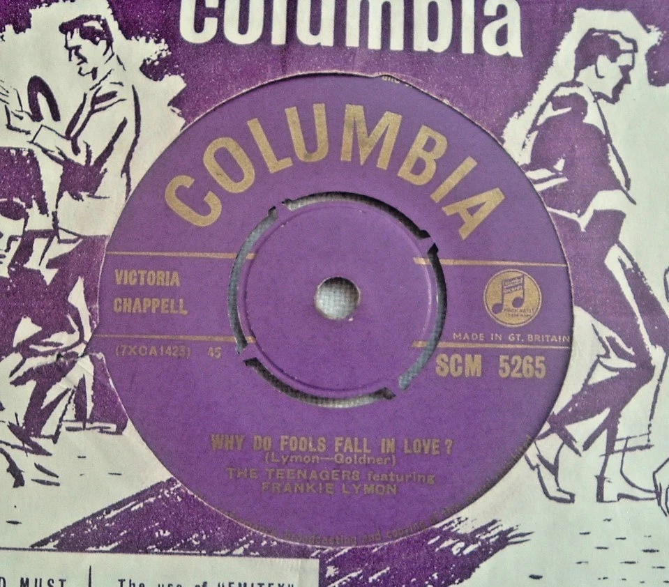 THE TEENAGERS/FRANKIE LYMON Why Do Fools Fall In Love/Columbia SCM 5265 NM copy - Image 1 of 2