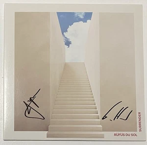 Disco de vinilo rojo rendición autografiado firmado por Rufus Du Sol Tyrone & James - Imagen 1 de 5