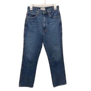 Agolde Mujer Riley Tiro Alto Pierna Recta Denim Jeans Talla 27 - Imagen 1 de 5