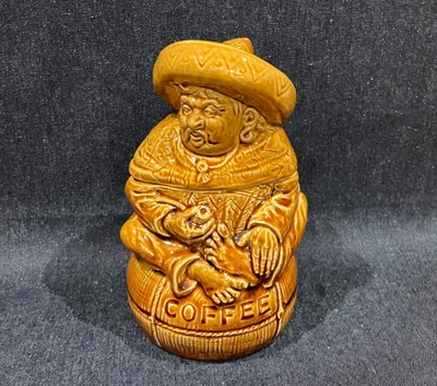 Vintage Sadler Mexican Man Coffee Pot Storage Jar - Image 1 of 4