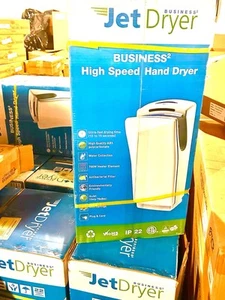 JET DRYER BUSINESS JDBUS12-S Surface Mtd High Speed 10-sec Hand Dryer Silver - Picture 1 of 9