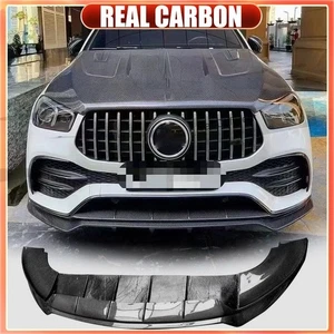 Alerón labial parachoques delantero carbono real para Benz W167 C167 GLE450 GLE53 GLE63 20-24 - Imagen 1 de 16