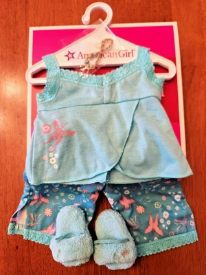 NUEVO EN CAJA 18" American Girl Doll 2006 GOTY Jess Butterfly Pijama Set Foto 1 de 2