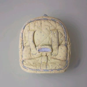 SAC À DOS American Girl Bitty Baby jaune avec porte poupée rose violet coeurs - Photo 1/9