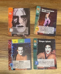 2000 WCW Nitro Trading Card Game - STINGS MASK Foil + 1 Sparkle-2 foils NM+ - Picture 1 of 6
