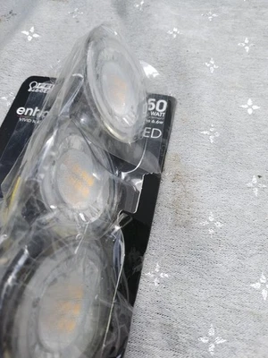 3-Pk Feit Electric LED Light Bulbs 50W 12V 500 Lumens EXN GU5.3 017801751093  - Image 1 of 4