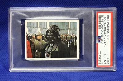 1983 Pacosa Dos Star Wars ROTJ "The Deciders" Darth Vader (PSA 6) POP 2 Highest - Image 1 of 2