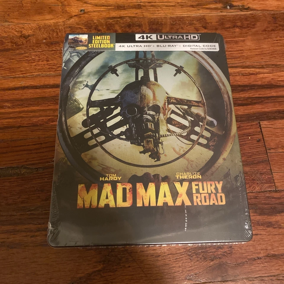 Mad Max: Fury Road 4K UHD/Blu-Ray Steelbook Tom Hardy NEW U.S. Walmart Exclusive - Image 1 of 4
