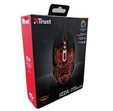 Trust IZZA GXT 105 Wired LED Gaming Mouse 2400dpi Brand New Free Postage