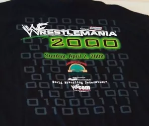 Vintage WWF Crew Scratch WRESTLEMANIA 2000 Shirt Veranstaltung Mitarbeiter XL PPV Austin - Bild 1 von 4