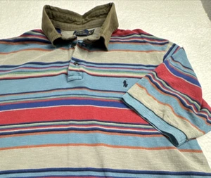 Vintage Polo Ralph Lauren Southwestern  Aztec Navajo Blanket Stripe Shirt XLT ** - Bild 1 von 23