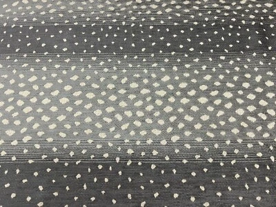 Thibaut Woven Animal Skin Spot Upholstery Fabric- Gazelle Charcoal 1.4 yd W80431 - Image 1 of 4