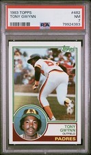 1983 Topps Tony Gwynn #482 HOF RC Rookie Card PSA 7 Near Mint-Mint NM