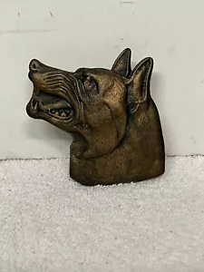 REDUZIERT Vintage Angry Deutscher Schäferhund Gürtelschnalle #406 - Bild 1 von 2