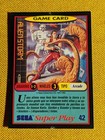 CROMO CARD NINTENDO SEGA 42 ALIEN STORM SUPER PLAY 1990