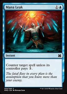 *MRM* ENGLISH 4x Mana leak ( fuite de mana ) MTG MM2 - Imagen 1 de 1