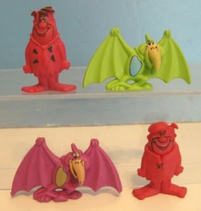 De colección. POST CEREAL Premium ~ The Flintstones Lote 4 GOMAS DE BORRAR - FRED/BARNEY 1987 y 1990 - Imagen 1 de 6