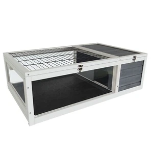 39.5 "indoor wooden turtle house, reptile cage with detachable waterproof tray - Picture 1 of 8