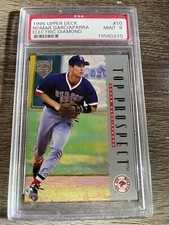 PSA 9 1995 Upper Deck #10 Nomar Garciaparra ELECTRIC DIAMOND TOP PROSPECT