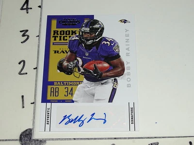 2012 Contenders BOBBY RAINEY #106 Autographed Rookie Card BUCCANEERS-RAVENS WKU - Image 1 of 2