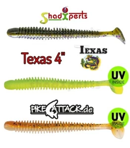 ShadXperts Relax Texas 4" ~ 10 cm Gummiwurm Gummiköder Köder / Farbauswahl - Bild 1 von 4