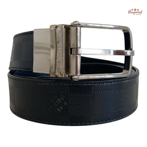 LOUIS VUITTON（LV） Autentica cintura Louis Vuitton pelle nera Damier Infini Ceinture Boston 105 42