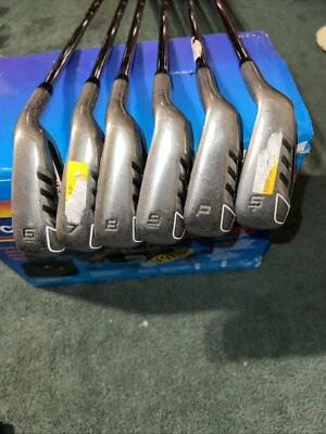 Juego de plancha Tour Edge Bazooka Max D45 usado 6-PW-Sw Dynalite dorado acero flexible regular Foto 1 de 4