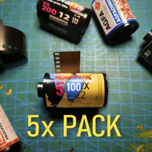 5XPACK Filmdealer's 35mm 500T 250D 50D Cinestill Portra Kodak Vision 3 - Picture 1 of 17