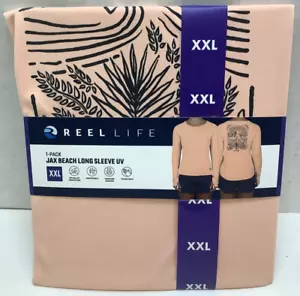Reel Life Women's Long Sleeve Jax Beach UV Protective Shirt, Peach Parfait, XXL - Picture 1 of 3