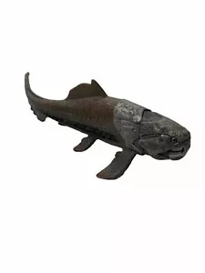 Figura Schleich Dunkleosteus prehistórico pez dinosaurio 2015 mandíbula móvil 8,5" de largo - Imagen 1 de 8