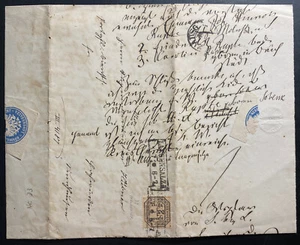 1863 Langensalza Germany Letter Sheet Cover Local Provisional Stamp - Picture 1 of 4