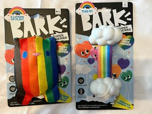 BARK BOX Super Chewer Spielzeug PROUD PUP RAINBOW TUG Erdnussduft klein mittel groß - Bild 1 von 1