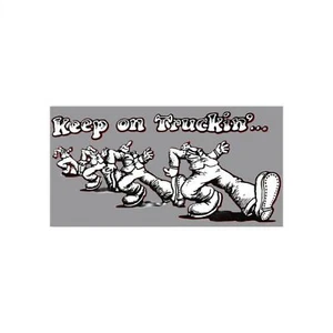 Keep On Truckin Aufkleber/Autoaufkleber 7,5"x3,75" oder 11"x3"  - Bild 1 von 7
