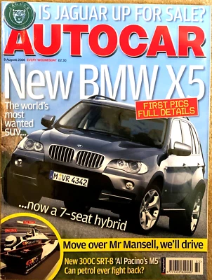 AUTOCAR MAGAZINE 09-AUG-06 - BMW 535d E60, Mercedes E500 W211, Lexus GS450h - Image 1 of 2