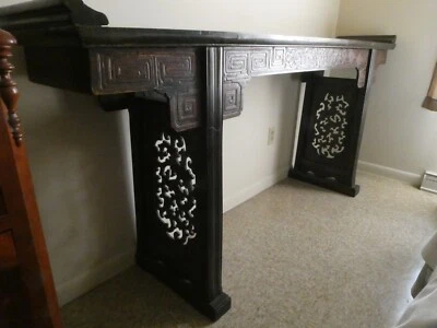 Antigua mesa de altar china--siglo XVII--XVIII Foto 1 de 4